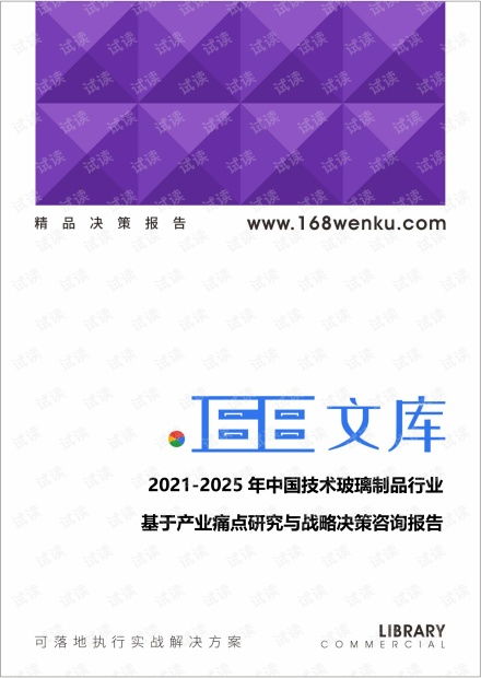 2021-2025年中國技術(shù)玻璃制品行業(yè) 產(chǎn)業(yè)痛點(diǎn)深度解析與戰(zhàn)略決策咨詢報(bào)告